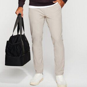 Fabletics The Don Trouser, Slim Fit, Brutalist Khaki, 30WX30L, EUC